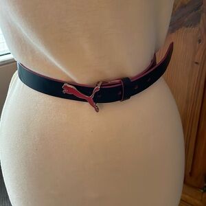 Puma golf belt black , pink trim